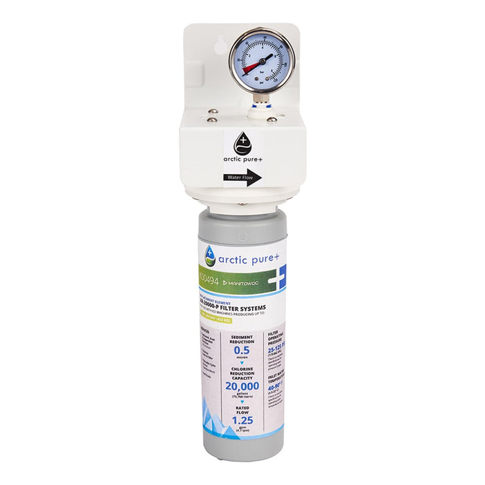 Manitowoc AR-20000-P Arctic Pure Plus Single Cartridge Ice Machine Water Filtration System, 20,000 Gal Capacity