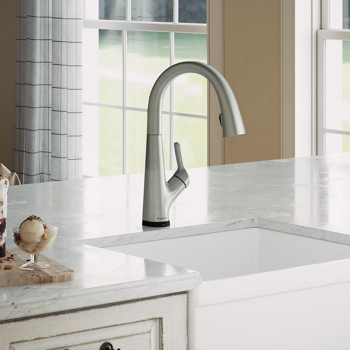 Elkay LKAV7051F Avado® Single Hole 2-in-1 Kitchen Faucet with Filtered Drinking Water (Lustrous Steel)